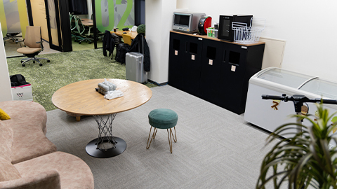 岡山本社 休憩スペース